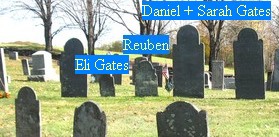 reuben's grave with gates tags